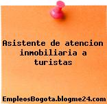 Asistente de atencion inmobiliaria a turistas