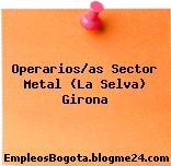 Operarios/as Sector Metal (La Selva) Girona