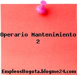 Operario Mantenimiento 2