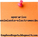 operarios mantenimiento-electromecánicos