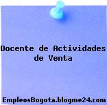 Docente de Actividades de Venta